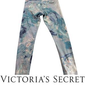 Victoria's Secret Marble Crossover Waist Leggings High Rise 7/8 Sz.8